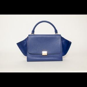 Celine Trapeze Bag Medium Indigo